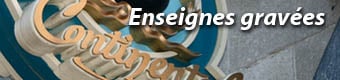 Enseignes gravées