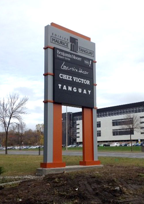 Pylons and ground signs